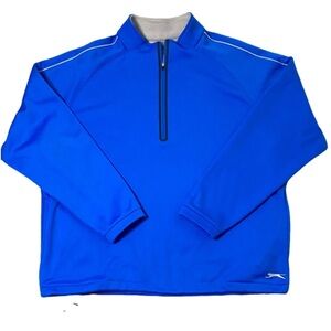 Slazenger Men's Vibrant Blue 1/4 Zip Lightweight Jacket. Size XL.